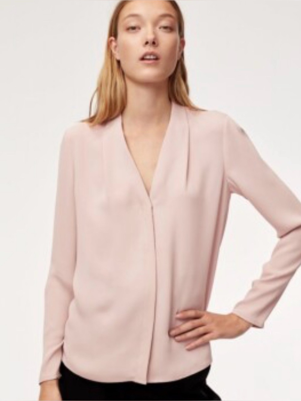 Aritzia Babaton power blouse